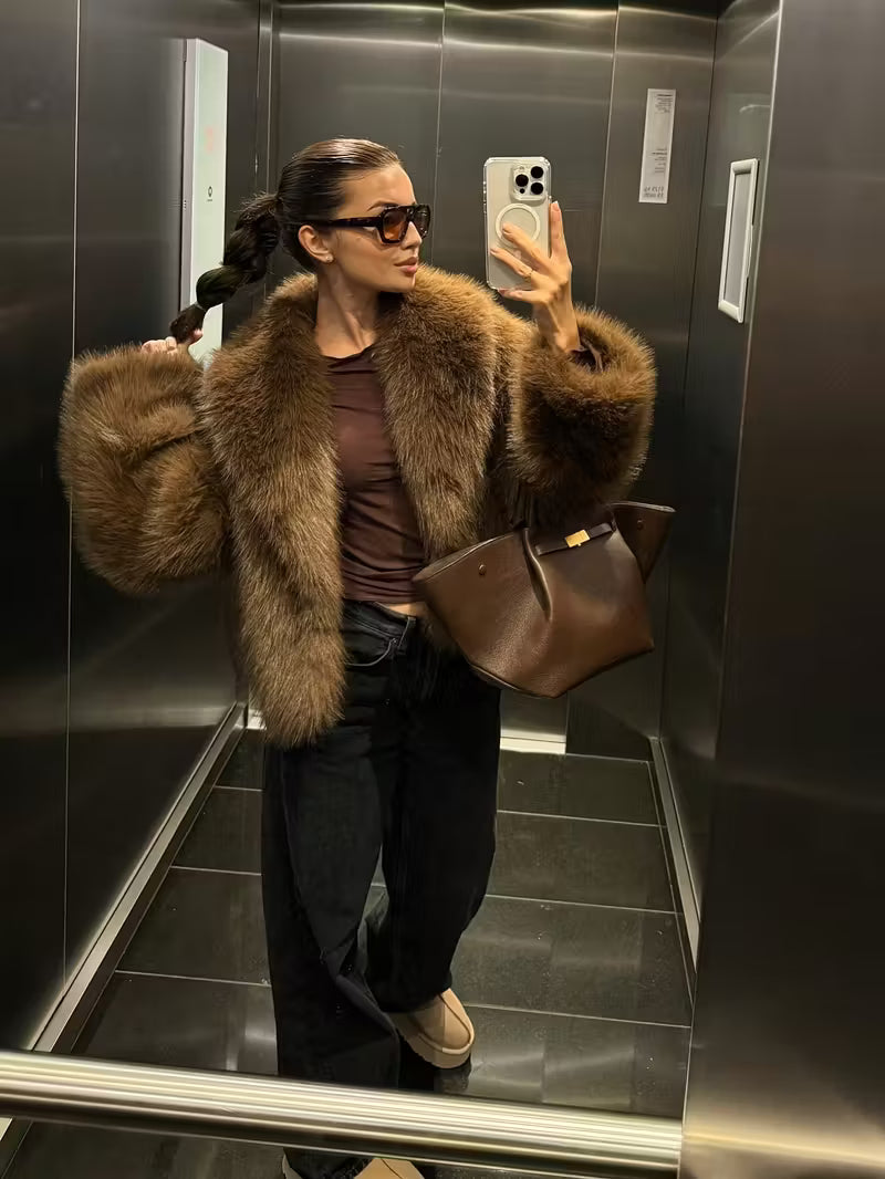 Manteau Fourrure Luxe